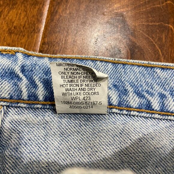 Levi's 505 Regular Orange Tab Vtg 1995 Light Blue Denim Jeans Men's 34W x 32L - Picture 7 of 10